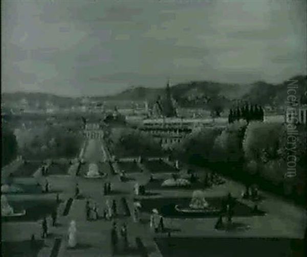 Blick Vom Belvedere Auf Wien - view 1