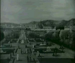 Blick Vom Belvedere Auf Wien
