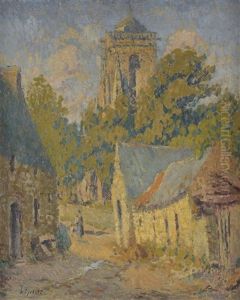 Eglise Deu Finistere by Joseph Louis Lepine