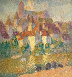 Les Lavandieres A Argentat by Joseph Louis Lepine