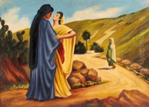 Couple On The Way To Jerusalem by Shmuel Ben David