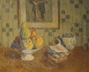 La Coupe De Fruit by Joseph Louis Lepine