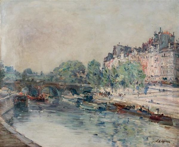 La Seine, Le Pont Neuf, Le Quai Des Orfevres, Vus De La Rive Droite - view 1