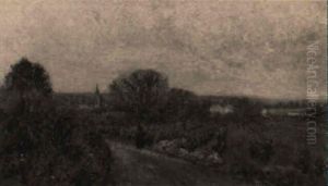 Promenade Aux Abords D'un Village by Joseph Louis Lepine