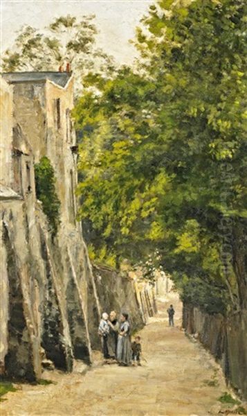La Rue St Vincent, Montmatre - view 1