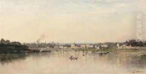 La Seine A Charenton 1869-75 by Stanislas Lepine