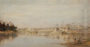La Seine A L"ile Saint-denis by Stanislas Lepine