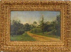 Barbizon Landscape, Dirt Road Through Trees