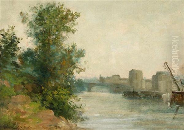La Seine Au Pont De Neuilly - view 1