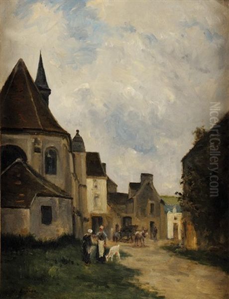 Rue De Village En Pays De Caux, Normandie - view 1