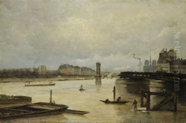 Paris, La Seine Vue Du Port De L'arsenal - view 1