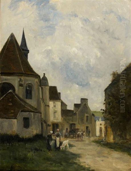 Rue D'un Village En Pays De Caux, Normandie - view 1