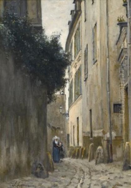 Montmartre, La Rue Saint-vincent - view 1