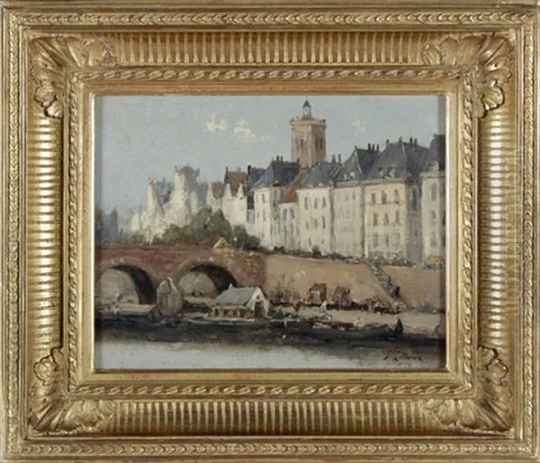 Blick Auf Eine Stadt Am Fluss - view 1