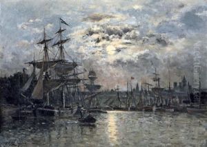 Voiliers A Rouen, Effet De Lune
