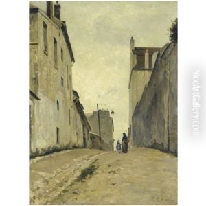 Montmartre, La Rue Du Mont-cenis by Stanislas Lepine
