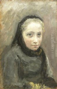 Marie-louise-odile Lepine En Buste by Stanislas Lepine