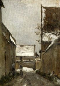 Rue En Hiver by Stanislas Lepine