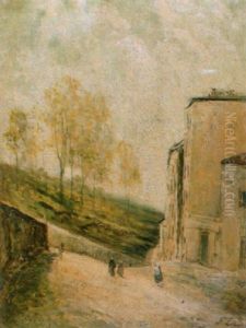Vorstadtlandschaft by Stanislas Lepine