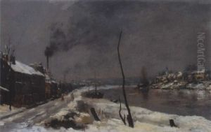 Kanallandschaft Im Winter Kanallandschaft Im Winter