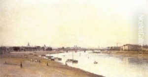 Le Pont National Vu Du Quai D'ivry, Paris Le Pont National Vu Du Quai D'ivry, Paris