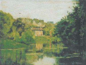La Maison De Corot A Ville D'avray by Stanislas Lepine