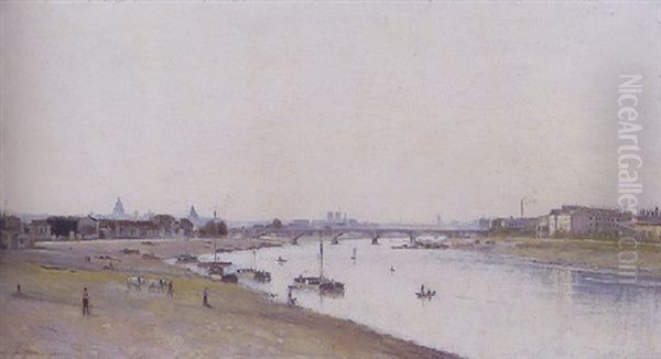 Paris, La Seine, Le Pont National - view 1