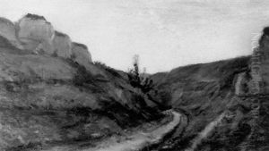 Une Route De Campagne Dans Un Paysage Vallone by Stanislas Lepine