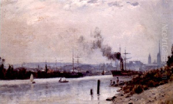 A View Of The Seine Near Rouen - view 1