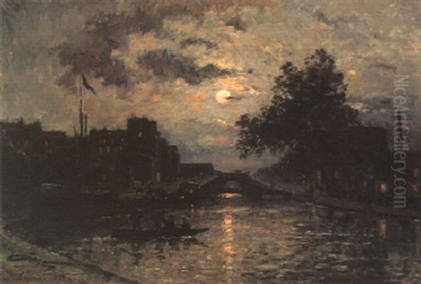 River In Moonlight - view 1