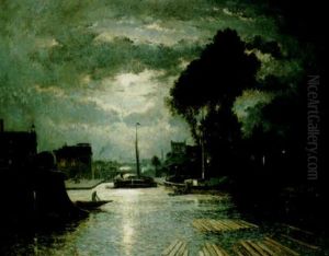 Le Canal Saint-denis Vu De La Darse De Metz - Effet De Lune Le Canal Saint-denis Vu De La Darse De Metz - Effet De Lune