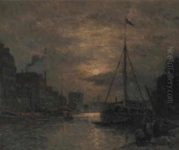 Le Canal Au Clair De Lune - view 1