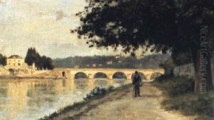 Le Seine Au Pont De Sevres by Stanislas Lepine