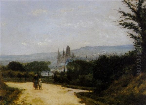 Rouen, Vue De Mont Gargan - view 1