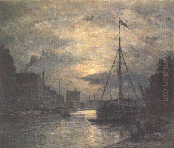 Le Canal Au Clair De Lune - view 1