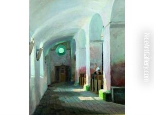 Interieur D'eglise (bretagne) by France Leplat