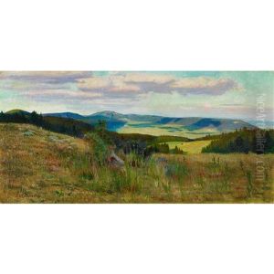 Paysage Du Jura En Printemnps by Charles L'Eplattenier