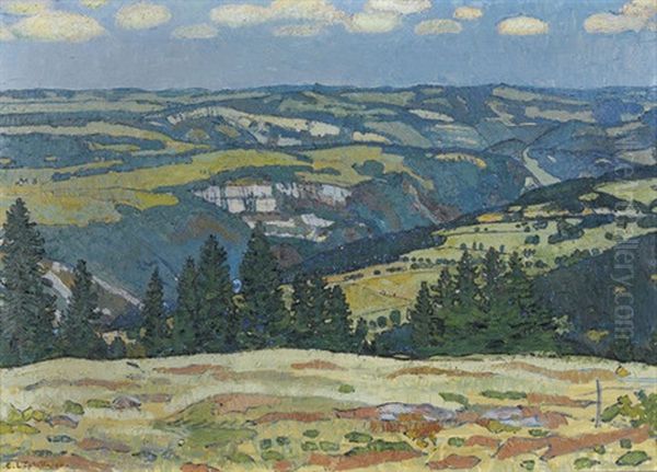 Sommerliche Juralandschaft Mit Dem Creux-du-van - view 1