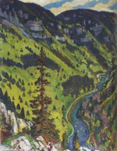 Vue Sur Moron Printemps by Charles L'Eplattenier