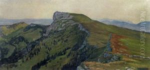Le Bec Du Chasseron Pres De Ste-croix by Charles L'Eplattenier