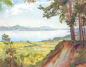 Grand Vue Du Lac Leman by Charles L'Eplattenier