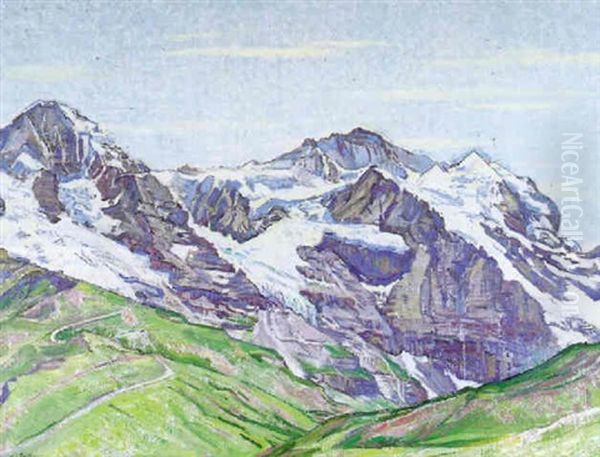 Vue Sur Le Eiger, Monch Et La Jungfrau - view 1