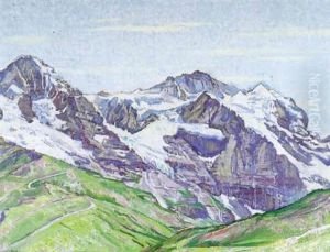 Vue Sur Le Eiger, Monch Et La Jungfrau by Charles L'Eplattenier