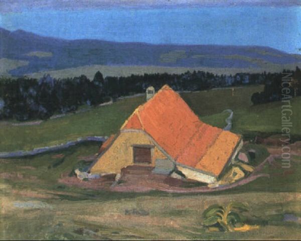 Westschweizer Bauernhaus In Einer Hugellandschaft - view 1