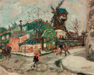 Le Moulin De La Galette by Marcel Leprin