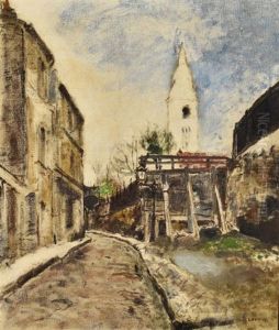 Rue De Norvins, Montmartre by Marcel Leprin