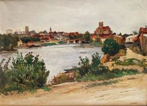 Auxerre, Les Bords De L'yonne Et La Cathedrale