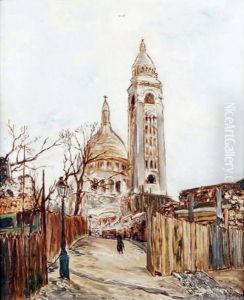 Paris, Montmatre Et Le Sacre-coeur by Marcel Leprin