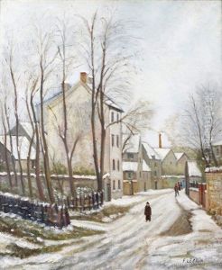 Neige Sur La Ville by Marcel Leprin