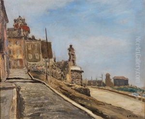 Un Coin Du Vieux Marseille by Marcel Leprin